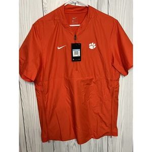 NEW Nike Clemson Tigers Lightweight Coach Cage Jacket Pullover Windbreaker Men M